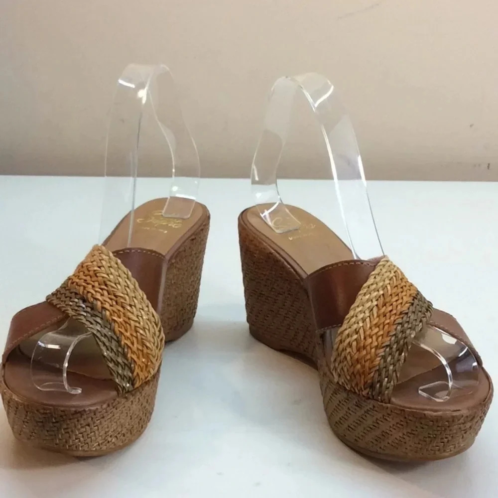 Sotto Sopra Leather Multicolored Platforms Euro 37